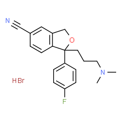ChemSpider 2D Image | Citalopram hydrobromide | C20H22BrFN2O