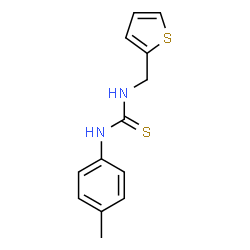 ChemSpider 2D Image | 1-(4-Methylphenyl)-3-(2-thienylmethyl)thiourea | C13H14N2S2