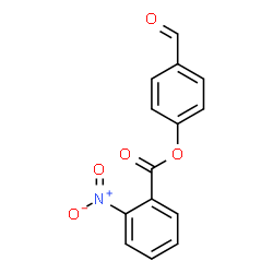 ChemSpider 2D Image | 4-Formylphenyl 2-nitrobenzoate | C14H9NO5