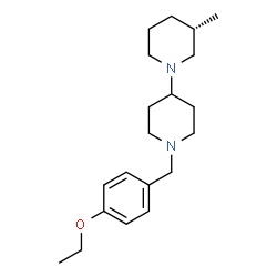 ChemSpider 2D Image | (3S)-1'-(4-Ethoxybenzyl)-3-methyl-1,4'-bipiperidine | C20H32N2O