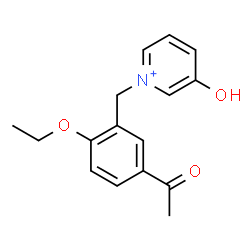 ChemSpider 2D Image | 1-(5-Acetyl-2-ethoxybenzyl)-3-hydroxypyridinium | C16H18NO3