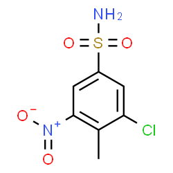 ChemSpider 2D Image | 3-Chloro-4-methyl-5-nitrobenzenesulfonamide | C7H7ClN2O4S