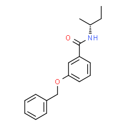 ChemSpider 2D Image | 3-(Benzyloxy)-N-[(2R)-2-butanyl]benzamide | C18H21NO2