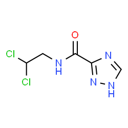 ChemSpider 2D Image | N-(2,2-Dichloroethyl)-1H-1,2,4-triazole-3-carboxamide | C5H6Cl2N4O
