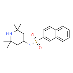 ChemSpider 2D Image | N-(2,2,6,6-Tetramethyl-4-piperidinyl)-2-naphthalenesulfonamide | C19H26N2O2S