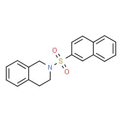 ChemSpider 2D Image | 2-(2-Naphthylsulfonyl)-1,2,3,4-tetrahydroisoquinoline | C19H17NO2S
