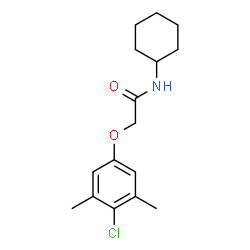 ChemSpider 2D Image | 2-(4-Chloro-3,5-dimethylphenoxy)-N-cyclohexylacetamide | C16H22ClNO2