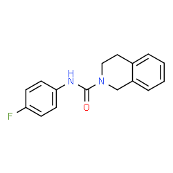 ChemSpider 2D Image | N-(4-FLUOROPHENYL)-3,4-DIHYDRO-1H-ISOQUINOLINE-2-CARBOXAMIDE | C16H15FN2O