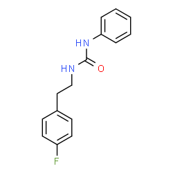 ChemSpider 2D Image | 1-[2-(4-Fluorophenyl)ethyl]-3-phenylurea | C15H15FN2O