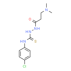 ChemSpider 2D Image | N-(4-Chlorophenyl)-2-[3-(dimethylamino)propanoyl]hydrazinecarbothioamide | C12H17ClN4OS