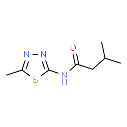 ChemSpider 2D Image | 3-Methyl-N-(5-methyl-1,3,4-thiadiazol-2-yl)butanamide | C8H13N3OS