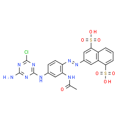 ChemSpider 2D Image | Reactive Yellow 3 | C21H17ClN8O7S2