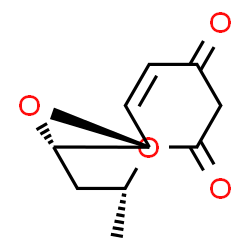 ChemSpider 2D Image | (1S,3R,8Z,10R)-3-Methyl-4,11-dioxabicyclo[8.1.0]undec-8-ene-5,7-dione | C10H12O4