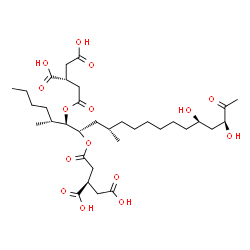 ChemSpider 2D Image | (2R,2'R)-2,2'-{[(5R,6R,7S,9S,16R,18S)-16,18-Dihydroxy-5,9-dimethyl-19-oxo-6,7-icosanediyl]bis[oxy(2-oxo-2,1-ethanediyl)]}disuccinic acid | C34H56O15