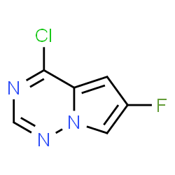 ChemSpider 2D Image | 4-Chloro-6-fluoropyrrolo[2,1-f][1,2,4]triazine | C6H3ClFN3