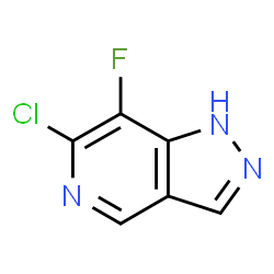 ChemSpider 2D Image | 6-Chloro-7-fluoro-1H-pyrazolo[4,3-c]pyridine | C6H3ClFN3
