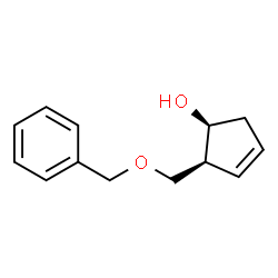 ChemSpider 2D Image | (1S,2S)-2-[(Benzyloxy)methyl]-3-cyclopenten-1-ol | C13H16O2