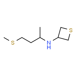 ChemSpider 2D Image | N-[4-(Methylsulfanyl)-2-butanyl]-3-thietanamine | C8H17NS2