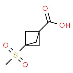 ChemSpider 2D Image | 3-METHYLSULFONYLBICYCLO[1.1.1]PENTANE-1-CARBOXYLIC ACID | C7H10O4S