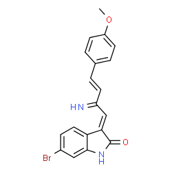ChemSpider 2D Image | saccharomonosporine A | C19H15BrN2O2