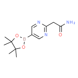 ChemSpider 2D Image | 2-[5-(4,4,5,5-Tetramethyl-1,3,2-dioxaborolan-2-yl)-2-pyrimidinyl]acetamide | C12H18BN3O3