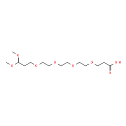ChemSpider 2D Image | 3-Methoxy-2,6,9,12,15-pentaoxaoctadecan-18-oic acid | C14H28O8