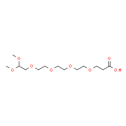 ChemSpider 2D Image | 3-Methoxy-2,5,8,11,14-pentaoxaheptadecan-17-oic acid | C13H26O8
