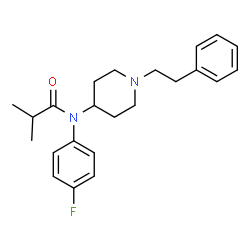ChemSpider 2D Image | N-(4-Fluorophenyl)-2-methyl-N-[1-(2-phenylethyl)-4-piperidinyl]propanamide | C23H29FN2O