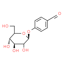 ChemSpider 2D Image | 4-Formylphenyl beta-D-threo-hexopyranoside | C13H16O7