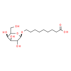 ChemSpider 2D Image | 9-(alpha-L-threo-Hexopyranosyloxy)nonanoic acid | C15H28O8
