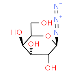 ChemSpider 2D Image | (2R,4R,5R)-2-Azido-6-(hydroxymethyl)tetrahydro-2H-pyran-3,4,5-triol (non-preferred name) | C6H11N3O5