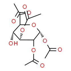 ChemSpider 2D Image | 1,2,3,6-Tetra-O-acetyl-alpha-D-erythro-hexopyranose | C14H20O10