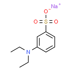 ChemSpider 2D Image | Sodium 3-(diethylamino)benzenesulfonate | C10H14NNaO3S