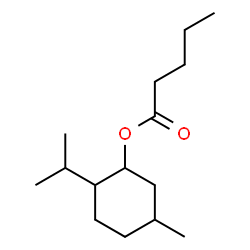 ChemSpider 2D Image | 2-Isopropyl-5-methylcyclohexyl valerate | C15H28O2