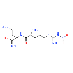 ChemSpider 2D Image | 4-Amino-2-{[N~5~-(N-nitrocarbamimidoyl)ornithyl]amino}butanimidic acid | C10H22N8O4