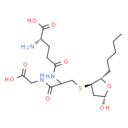 ChemSpider 2D Image | L-gamma-Glutamyl-S-[(2S,3R,5S)-5-hydroxy-2-pentyltetrahydro-3-furanyl]cysteinylglycine | C19H33N3O8S