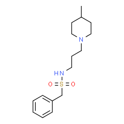 ChemSpider 2D Image | N-[3-(4-Methyl-1-piperidinyl)propyl]-1-phenylmethanesulfonamide | C16H26N2O2S