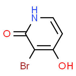ChemSpider 2D Image | 3-Bromo-4-hydroxy-2(1H)-pyridinone | C5H4BrNO2