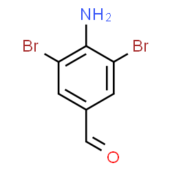 ChemSpider 2D Image | 4-Amino-3,5-dibromobenzaldehyde | C7H5Br2NO