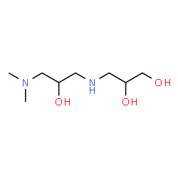 ChemSpider 2D Image | 3-{[3-(Dimethylamino)-2-hydroxypropyl]amino}-1,2-propanediol | C8H20N2O3