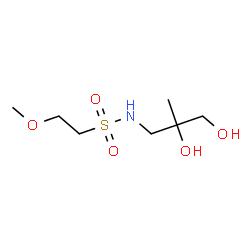 ChemSpider 2D Image | N-(2,3-Dihydroxy-2-methylpropyl)-2-methoxyethanesulfonamide | C7H17NO5S