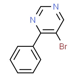 ChemSpider 2D Image | 5-Bromo-4-phenylpyrimidine | C10H7BrN2