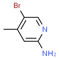 ChemSpider 2D Image | 2-amino-5-bromo-4-methylpridine | C6H7BrN2