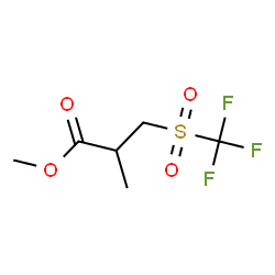 ChemSpider 2D Image | Methyl 2-methyl-3-[(trifluoromethyl)sulfonyl]propanoate | C6H9F3O4S
