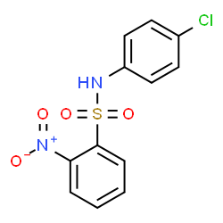 ChemSpider 2D Image | N-(4-Chlorophenyl)-2-nitrobenzenesulfonamide | C12H9ClN2O4S