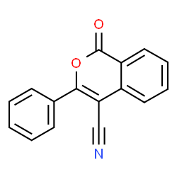 ChemSpider 2D Image | 1-Oxo-3-phenyl-1H-isochromene-4-carbonitrile | C16H9NO2