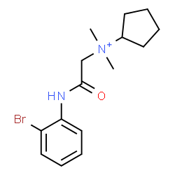 ChemSpider 2D Image | N-{2-[(2-Bromophenyl)amino]-2-oxoethyl}-N,N-dimethylcyclopentanaminium | C15H22BrN2O