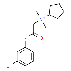 ChemSpider 2D Image | N-{2-[(3-Bromophenyl)amino]-2-oxoethyl}-N,N-dimethylcyclopentanaminium | C15H22BrN2O