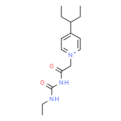 ChemSpider 2D Image | 1-{2-[(Ethylcarbamoyl)amino]-2-oxoethyl}-4-(3-pentanyl)pyridinium | C15H24N3O2