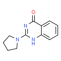 ChemSpider 2D Image | 2-(1-pyrrolidinyl)-1H-quinazolin-4-one | C12H13N3O